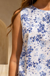 Ava Top / Indigo Petals