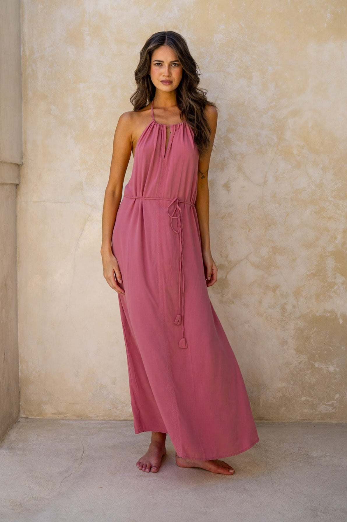 Lenny Maxi Dress / Coral