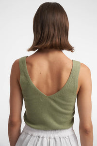 Isabel Knit Top / Moss