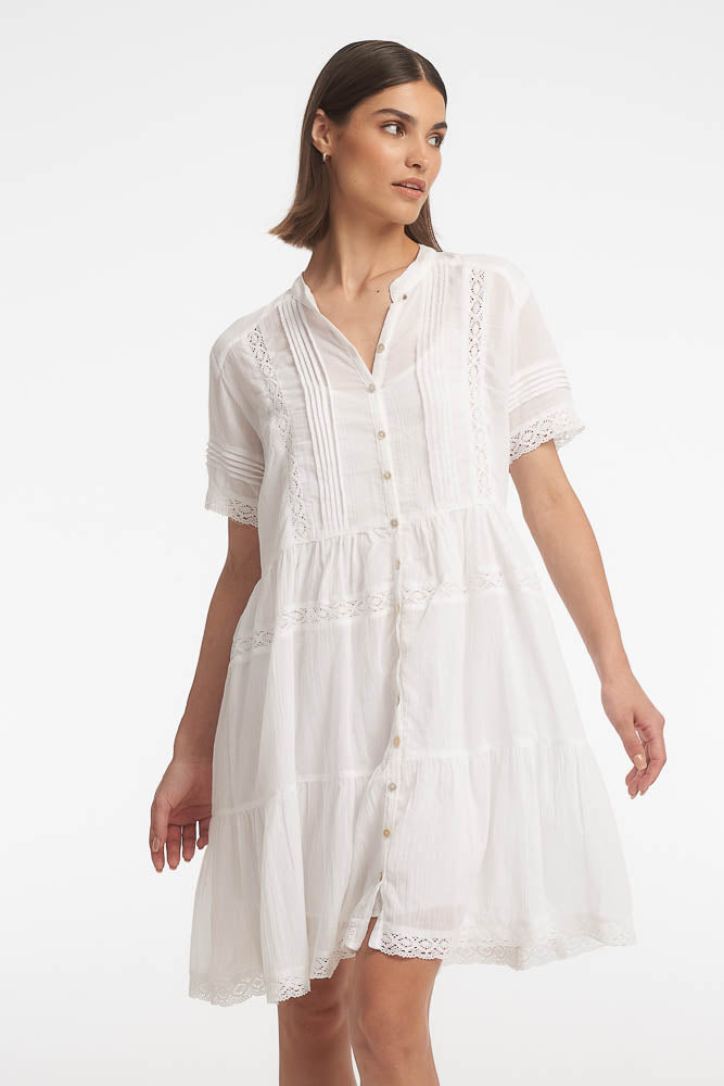 Janice  Midi Dress / White