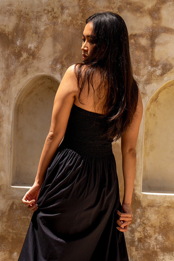 Lennox Midi Dress / Black