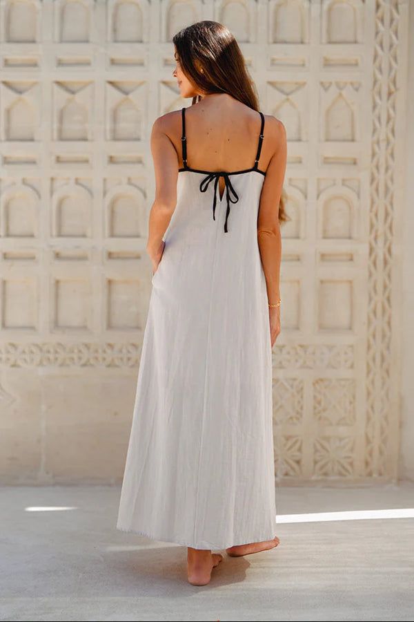 Akari Midi Dress - Natural
