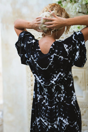 Alexis Maxi Dress - Black Batik