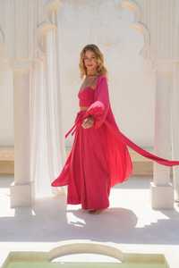 Meta Kimono / Hot Pink