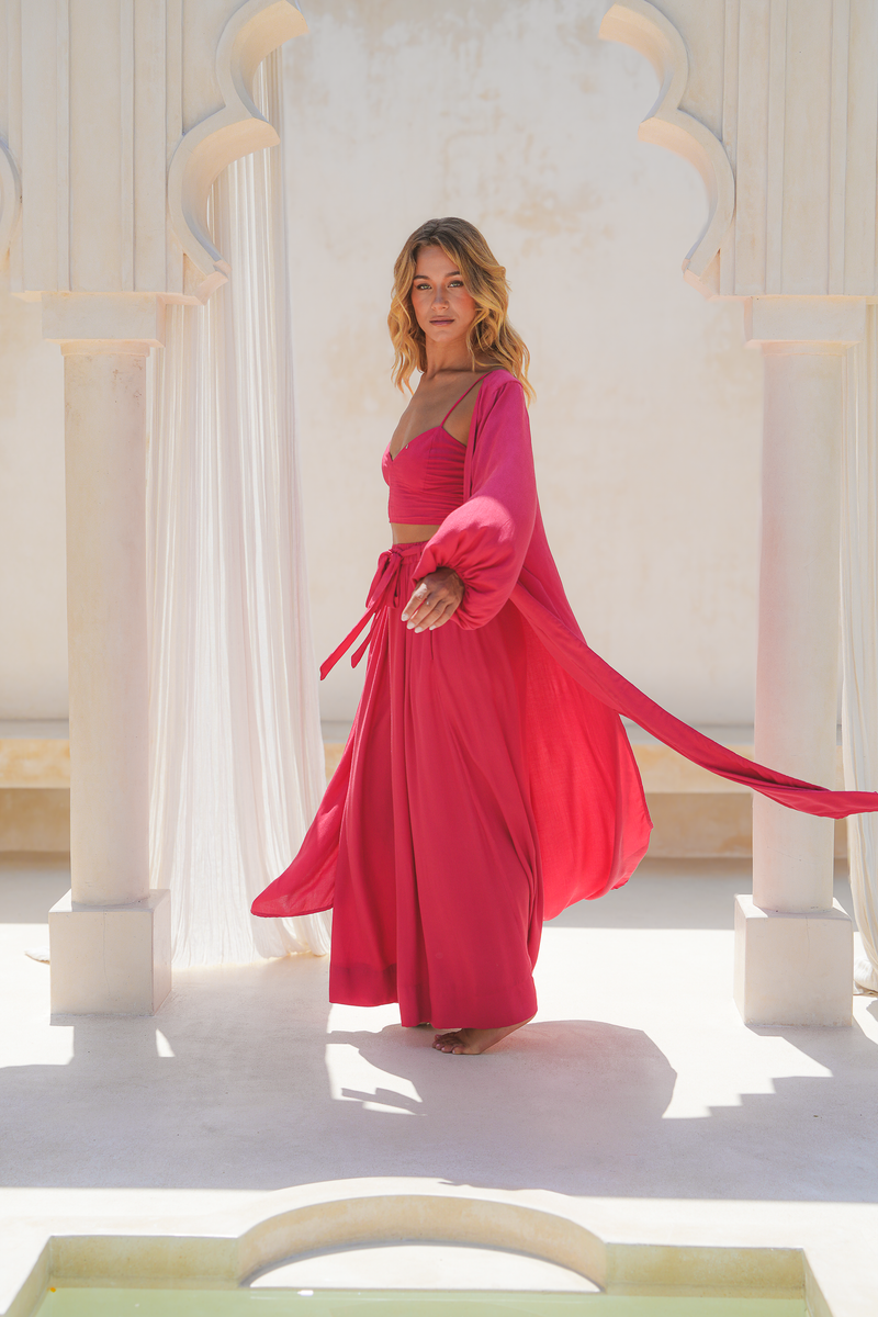 Meta Kimono / Hot Pink