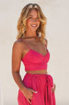 Amina Top / Hot pink