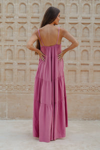 Naomi Maxi Dress / Coral