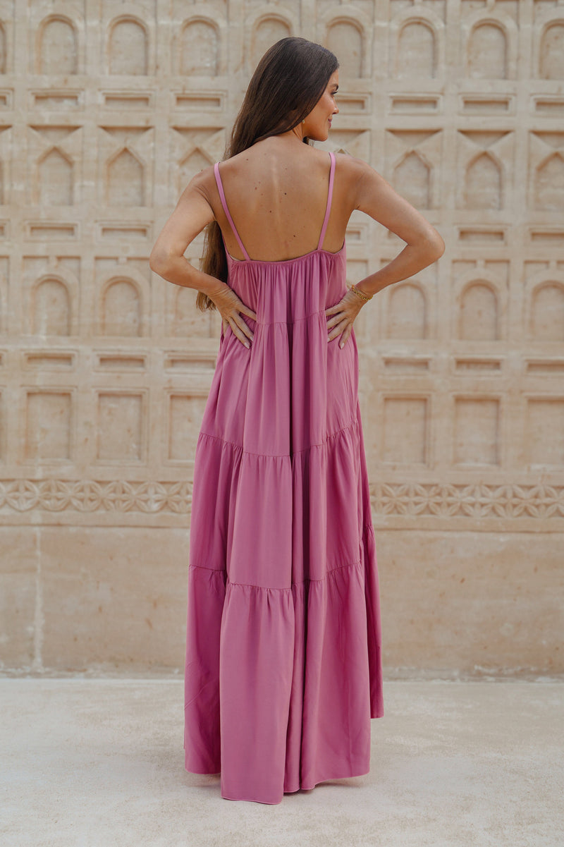 Naomi Maxi Dress / Coral