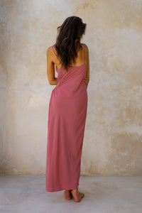 Eliza Midi Dress / Coral