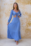 Shadi Maxi Skirt / Blue