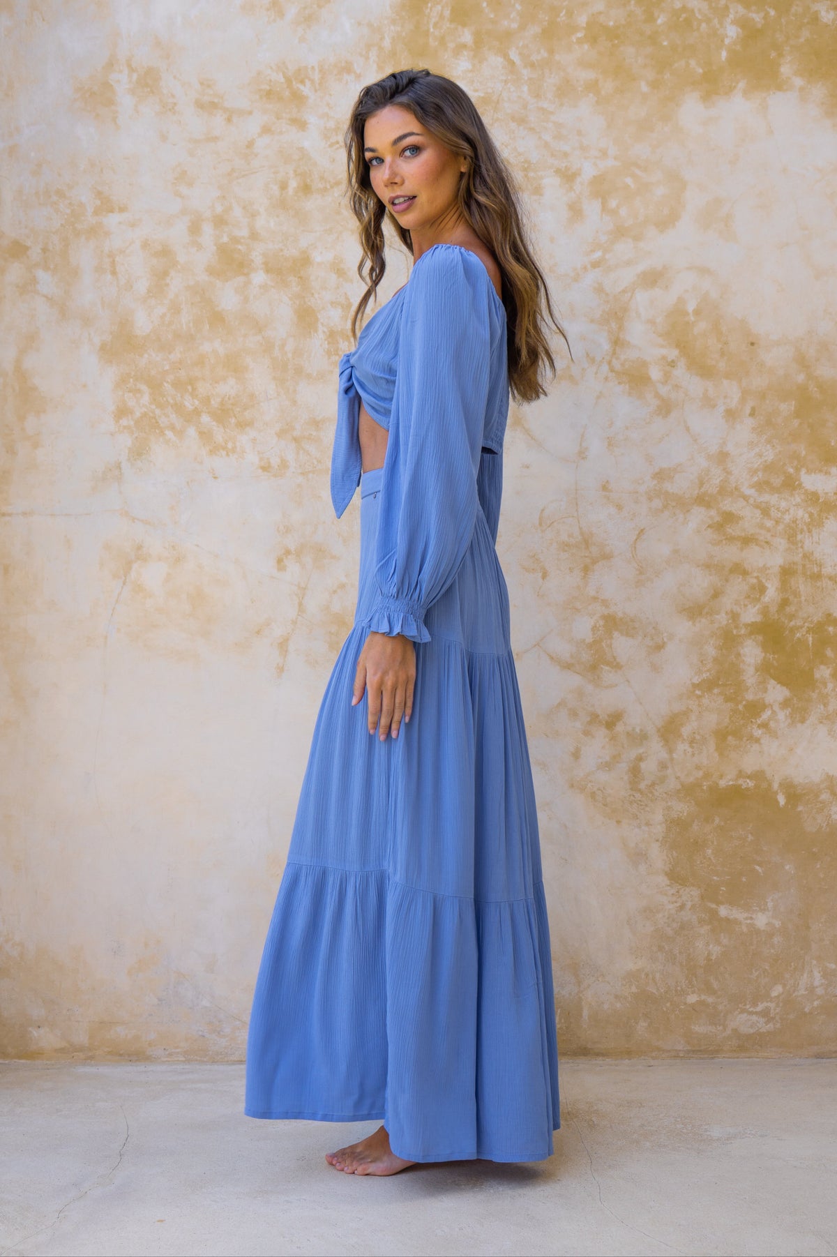 Shadi Maxi Skirt / Blue