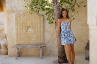 Mailee Mini Dress / Indigo Petal