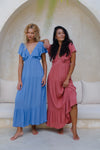 Rea Maxi Dress / Coral