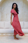 Rea Maxi Dress / Coral