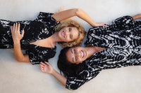 Dove Tunic / Black Batik Tunic