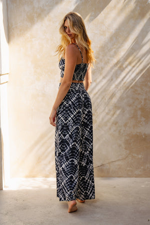 Dahlia Pants - Black Batik
