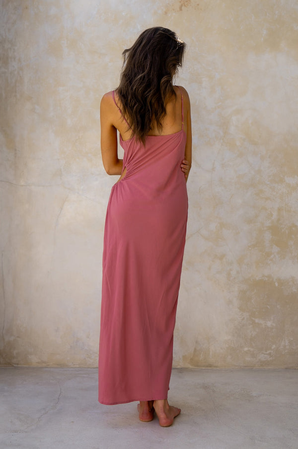 Eliza Midi Dress - Coral