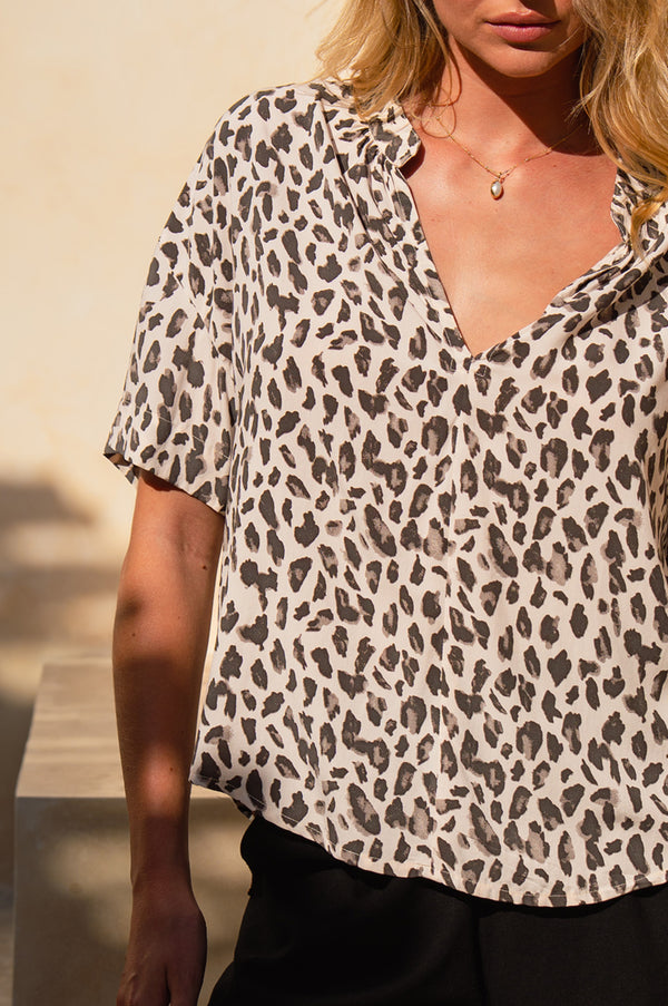 Eliza Top - Leopard