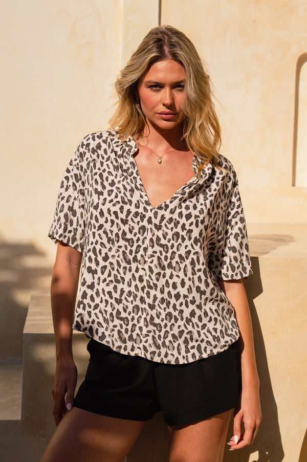 Eliza Top - Leopard