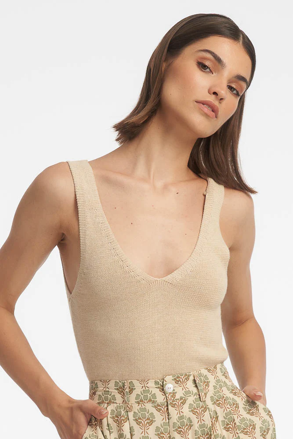 Isabel Knit Top - Vanilla