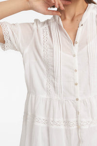 Janice  Midi Dress / White