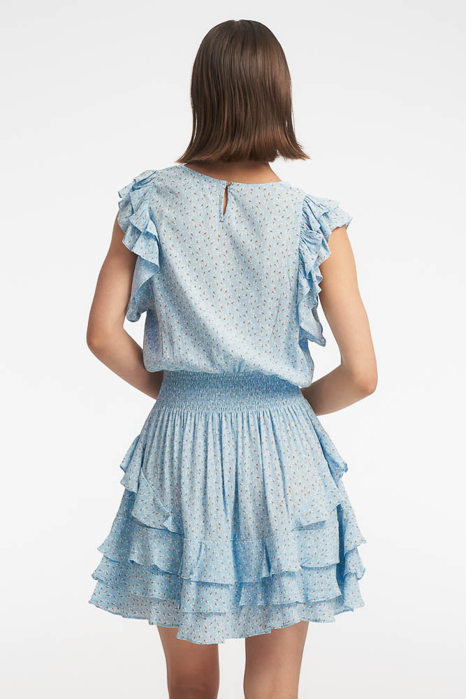 Judith  Mini Dress / Sky Blossom