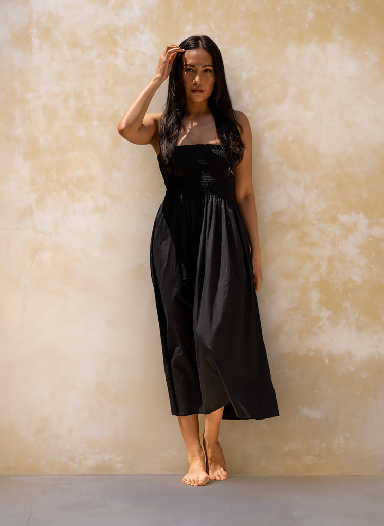 Lennox Midi Dress / Black