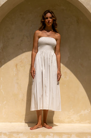 Lennox Midi Dress - Shell