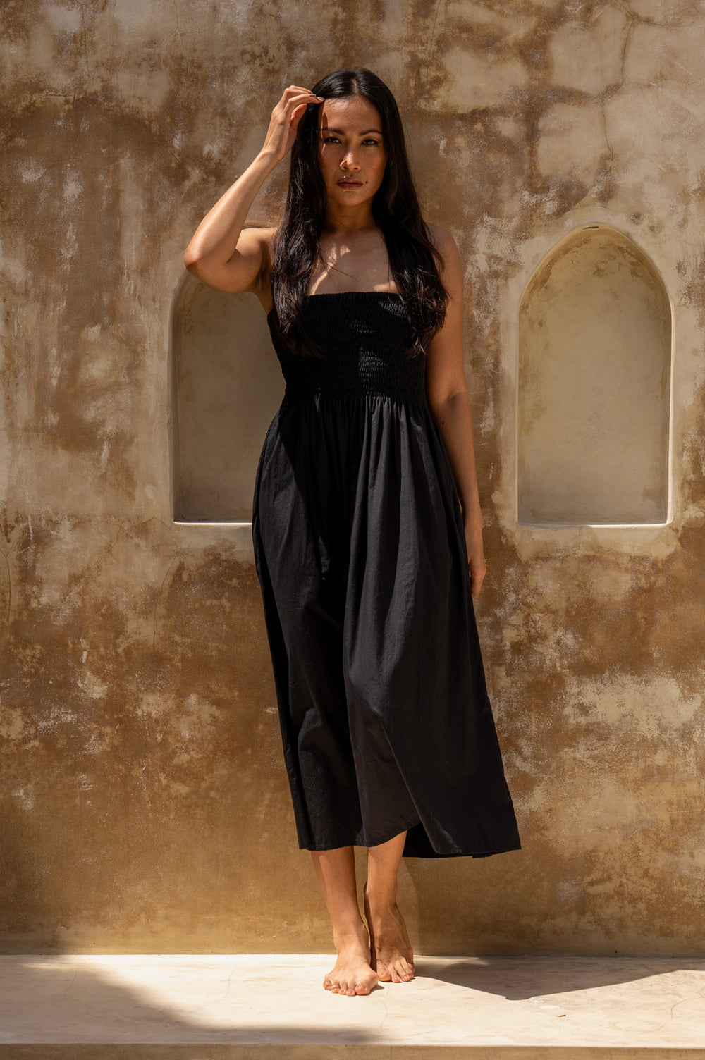 Lennox Midi Dress - Black