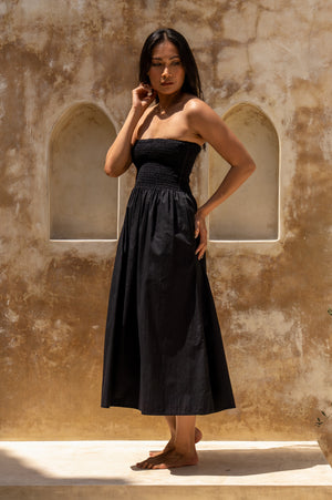 Lennox Midi Dress - Black
