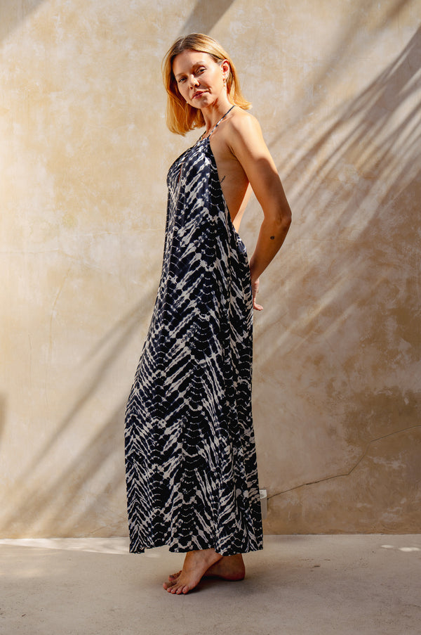 Lenny Dress - Black Batik