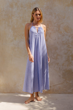 Lenny Dress - Blue Stripes