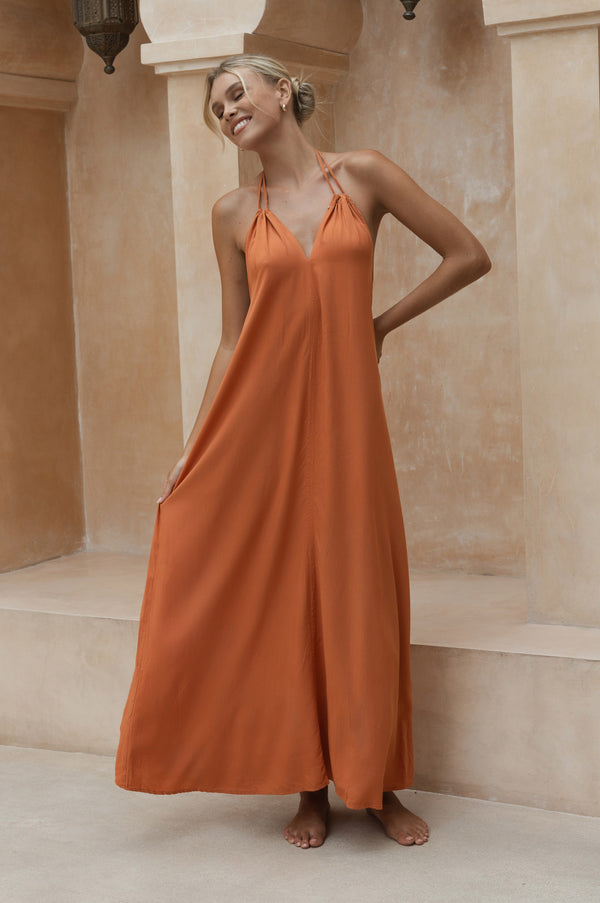 Lenny Maxi Dress - Orange