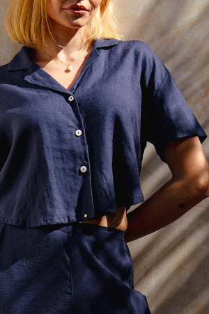 Luz Top - Navy