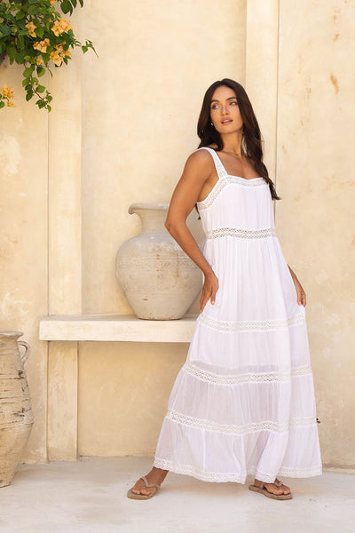 Megan Maxi Dress / White
