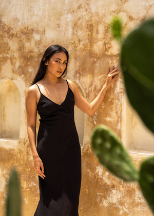 Marseille Midi Dress - Black