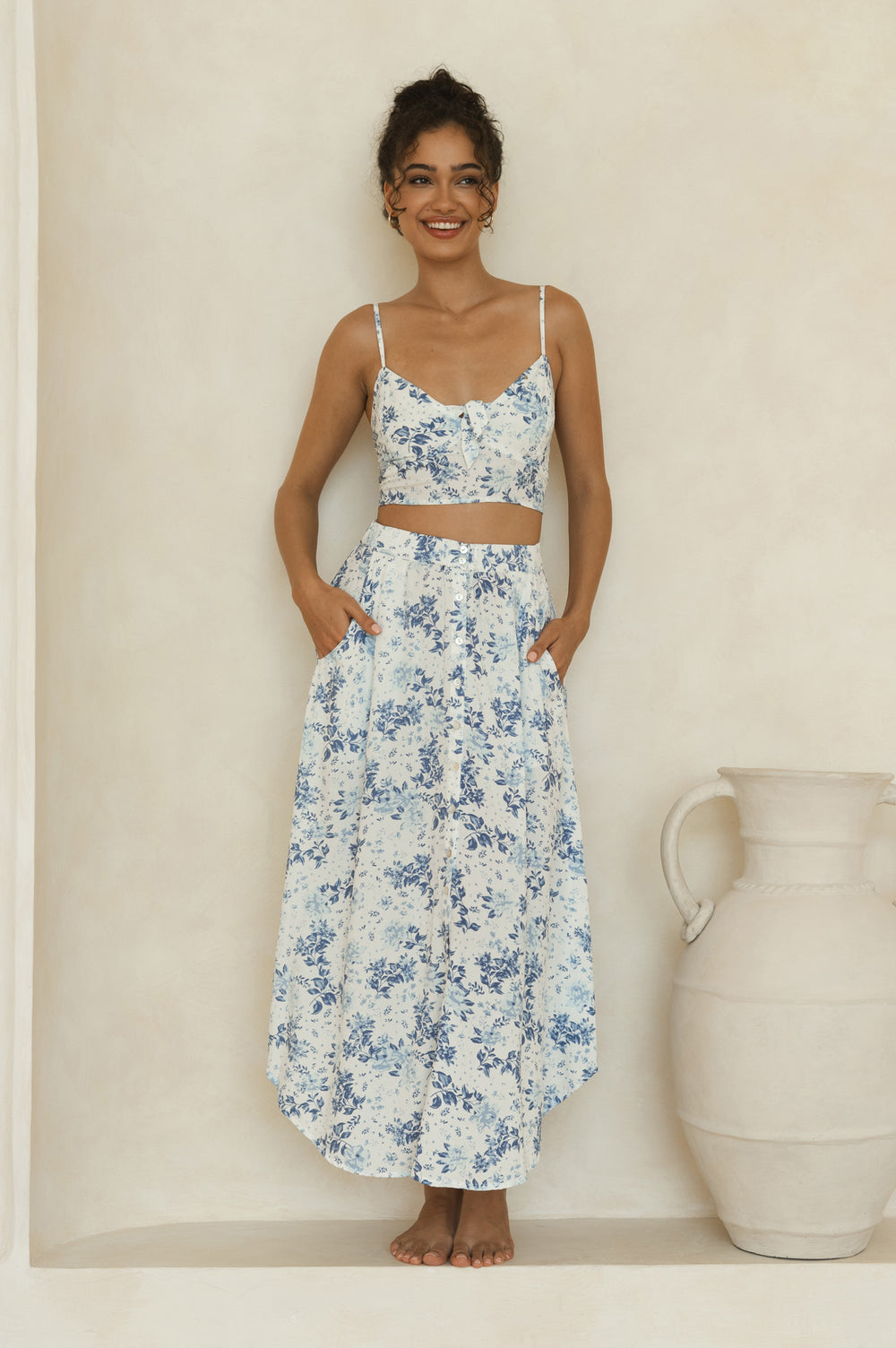 Naia Skirt - Indigo Petal
