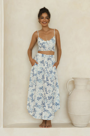 Naia Skirt - Indigo Petal