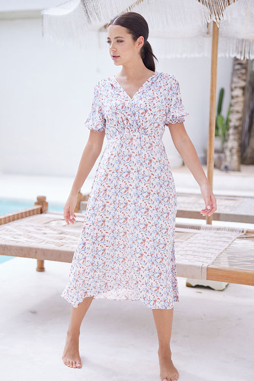 Remy Midi Dress / Begonia