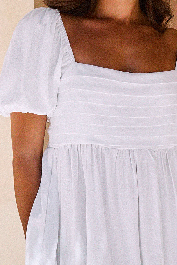 Rosey Mini Dress / White