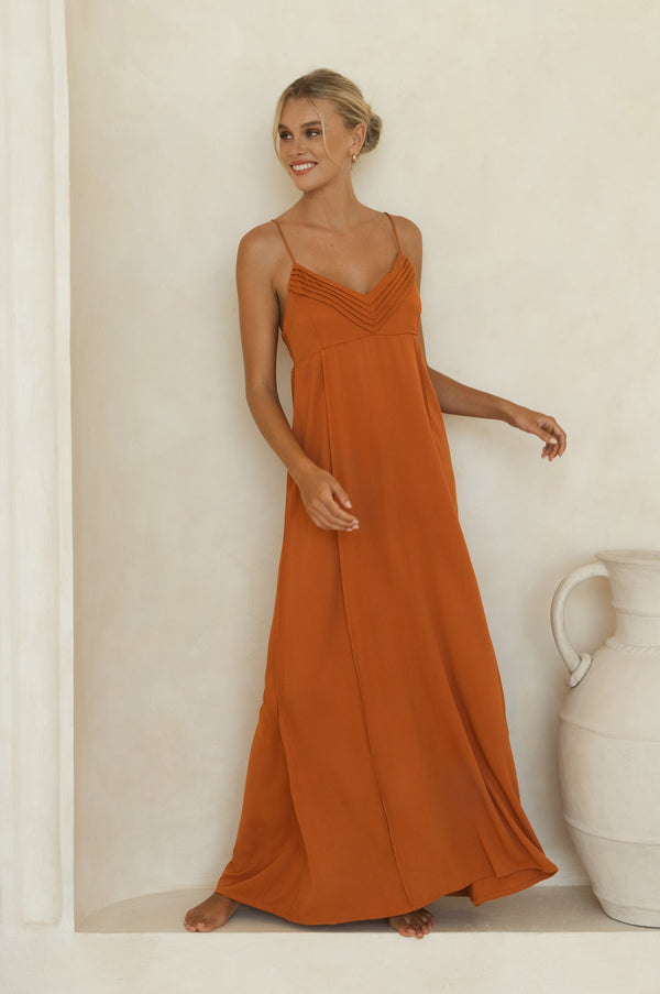 Solara Dress - Orange