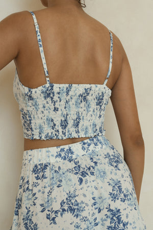 Sunlee Top - Indigo Petal