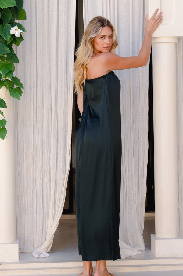 Tessa Dress - Green Bottle