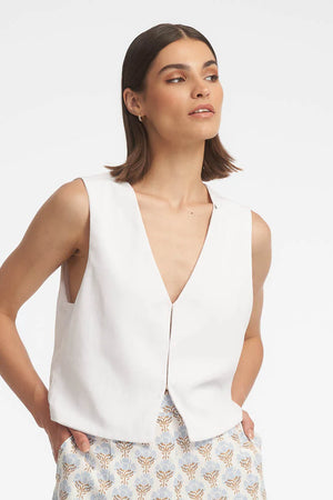 Billy Vest - White