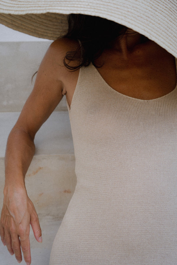 Candal Knit Dress - Vanilla