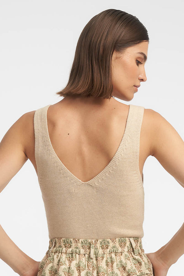 Isabel Knit Top - Vanilla