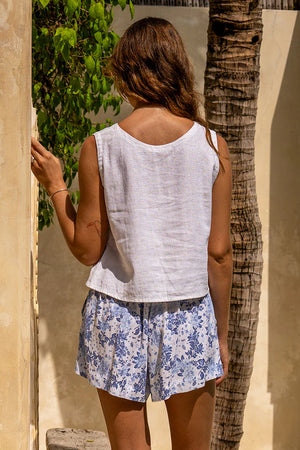 Kinsley Shorts - Indigo Petal
