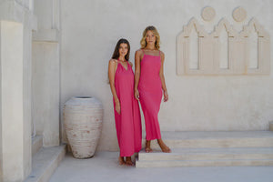 Lenny Maxi Dress - Hot Pink