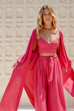 Meta Kimono - Hot Pink
