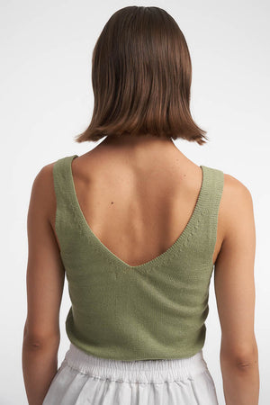 Isabel Knit Top - Moss